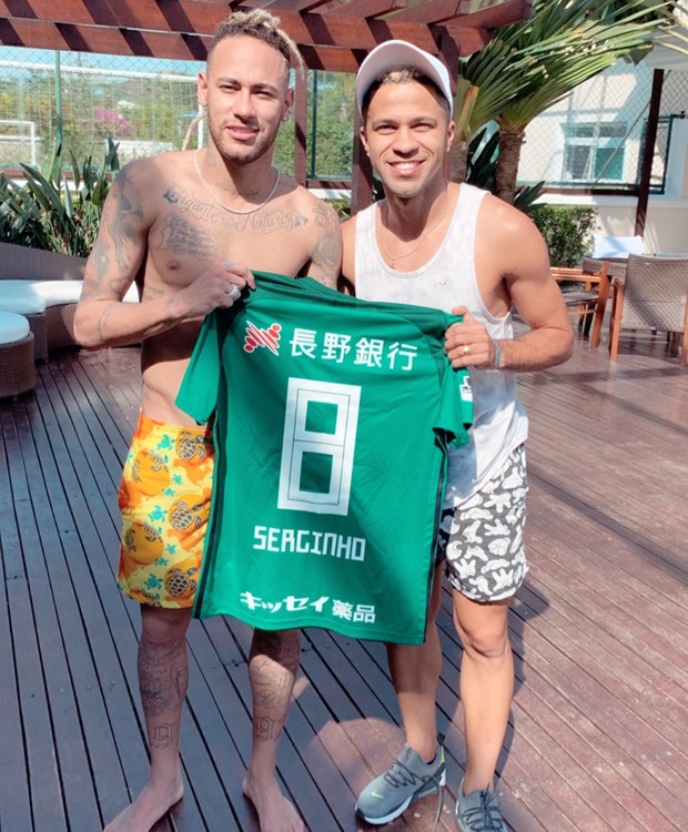 Neymar e Serginho (Foto: Reprodução/Instagram)