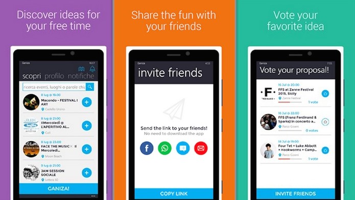 Ganiza ajuda usuários a organizarem tarefas em grupos e votarem atividades (Foto: Divulgação/Windows Phone Store)