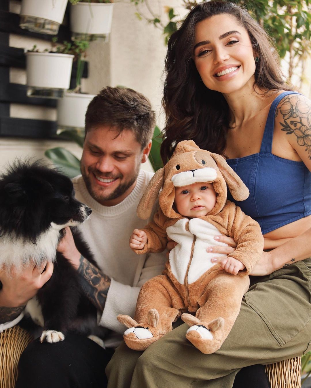 Paula Amorim celebrou três meses do filho Theo (Foto: Reprodução/Instagram/Mike Bonfim)