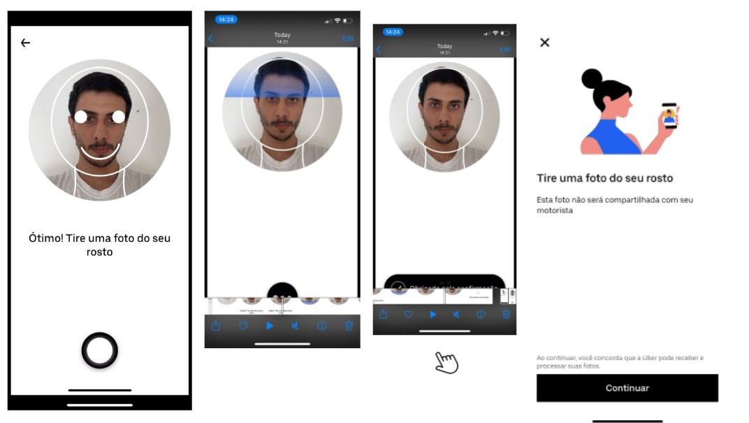 Passageiro do Uber que faz pagamento em dinheiro terá que tirar selfie para solicitar corrida
