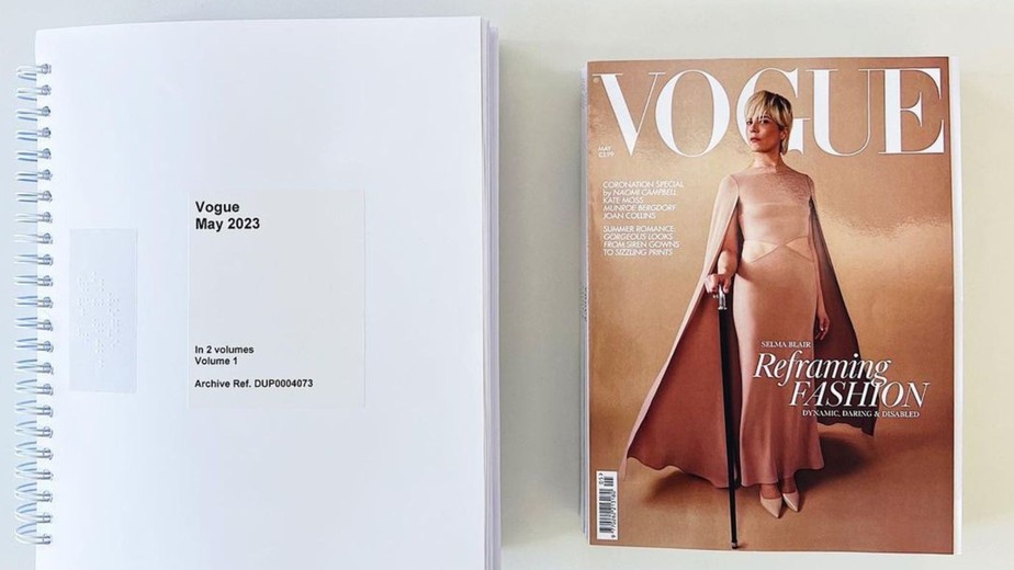 Vogue britânica apresenta sua primeira edição em Braille