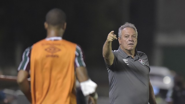 Abel Braga na partida entre Fluminense e Audax