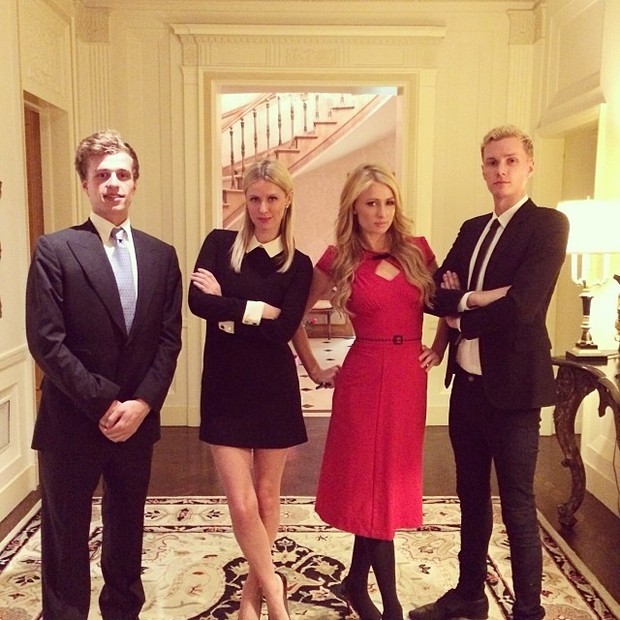Conrad Hilton com seus irmãos: Nicky, Paris e Barron (Foto: Reprodução/Instagram)