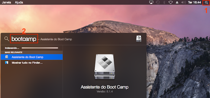 Executando o Assistente do Boot Camp no OS X (Foto: Reprodução/Edivaldo Brito)