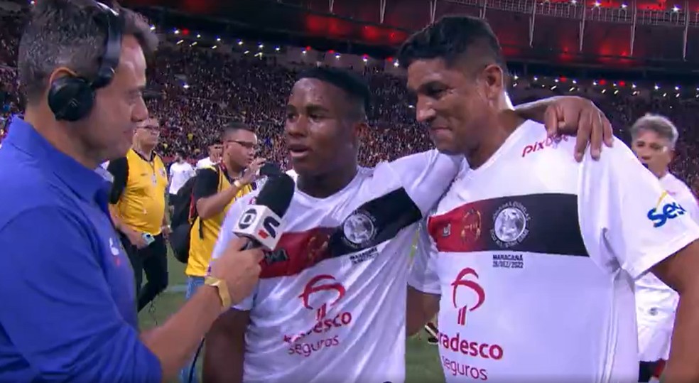 Endrick, Jardel, Jogo das Estrelas — Foto: Reprodução/SporTV