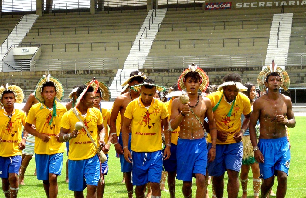 Povo Geripancó participa dos jogos (Foto: Viviane Leão/GloboEsporte.com)