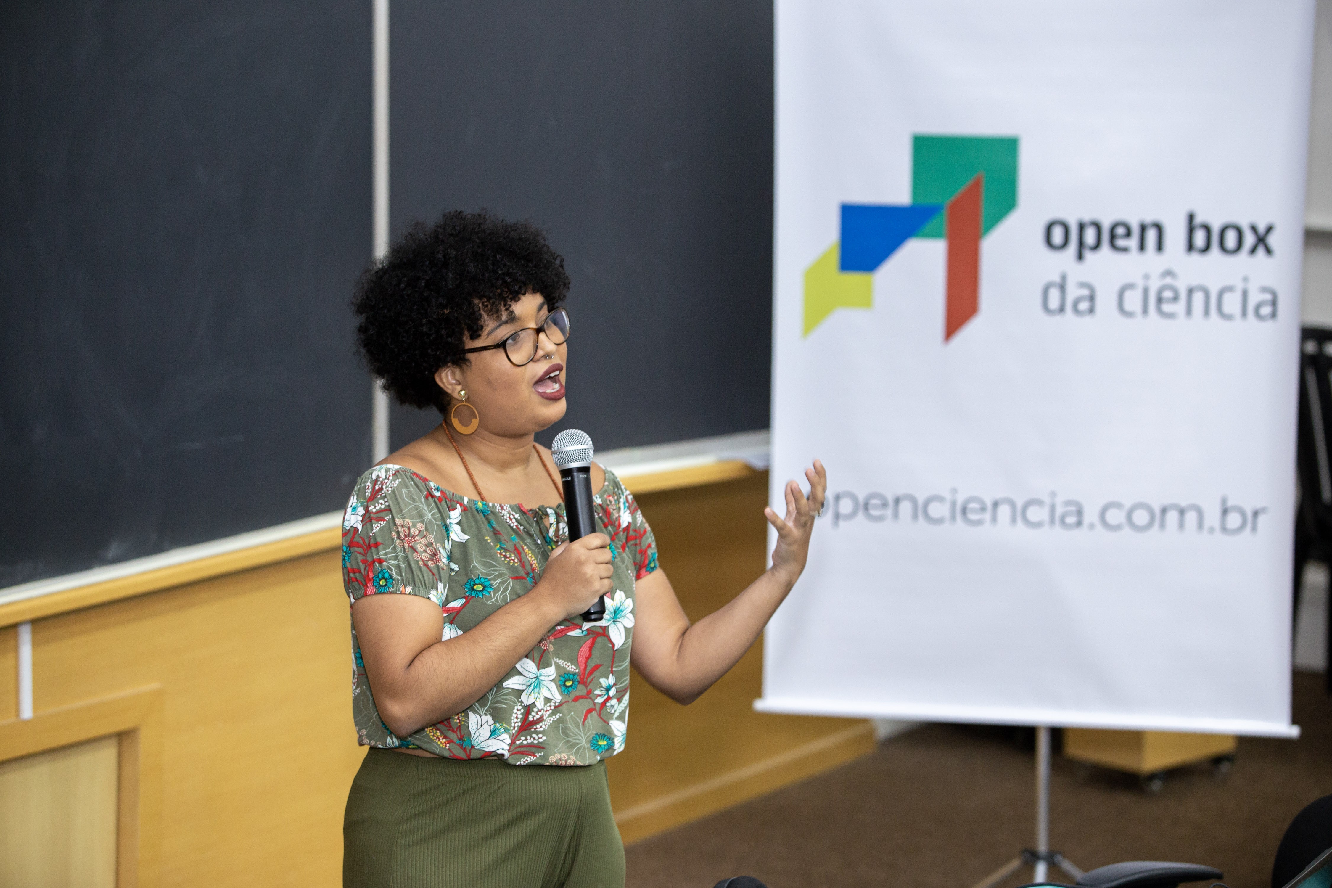 Plataforma destaca 250 mulheres protagonistas na ciência brasileira. Acima: Cerimônia de lançamento do Open Box da Ciência (Foto: Marcelo Justo)