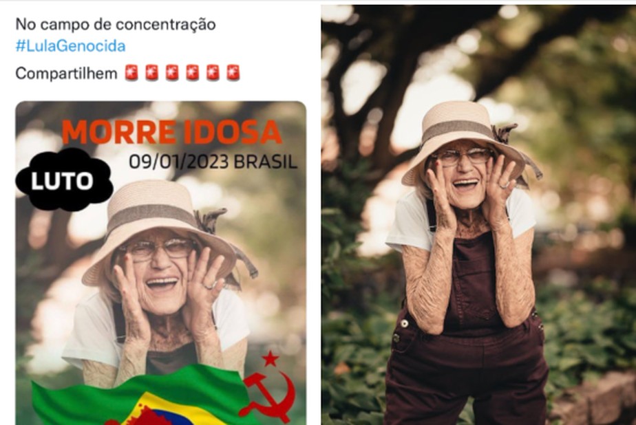 Família de idosa ficou revoltada com disseminação de postagem falsa que engana ao dizer que tenha morrido entre presos por ato terrorista em Brasília