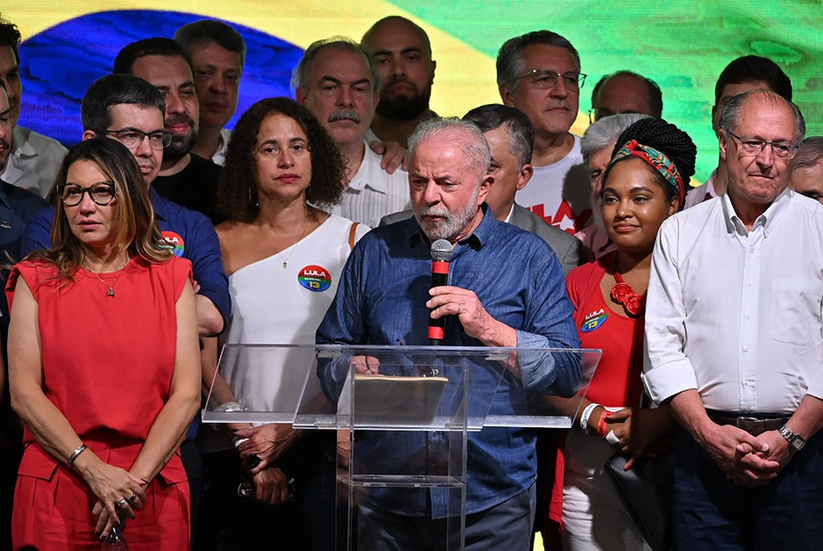 Lula, durante discurso após divulgação do resultado