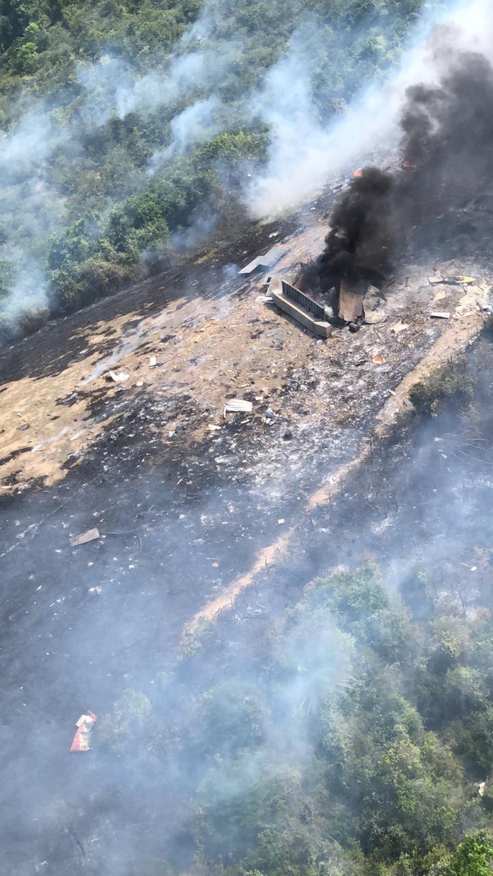 Explosão de fogos de artifício em Maceió, Alagoas — Foto: Samu Alagoas