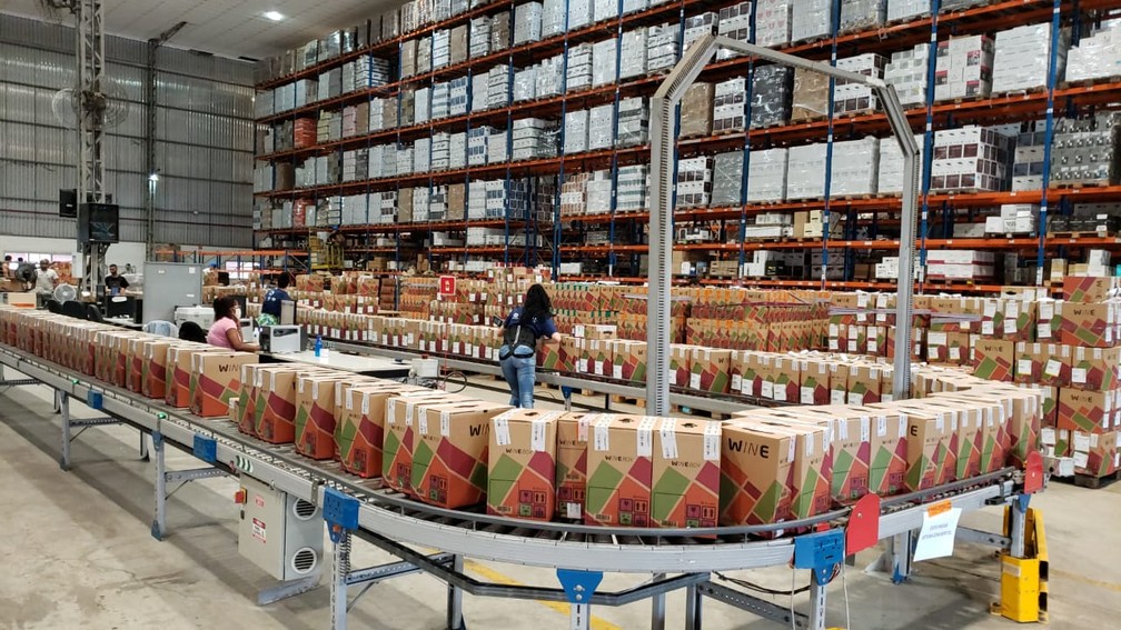 Centro de distribuição da Wine, em Vitória (ES) — Foto: Divulgação