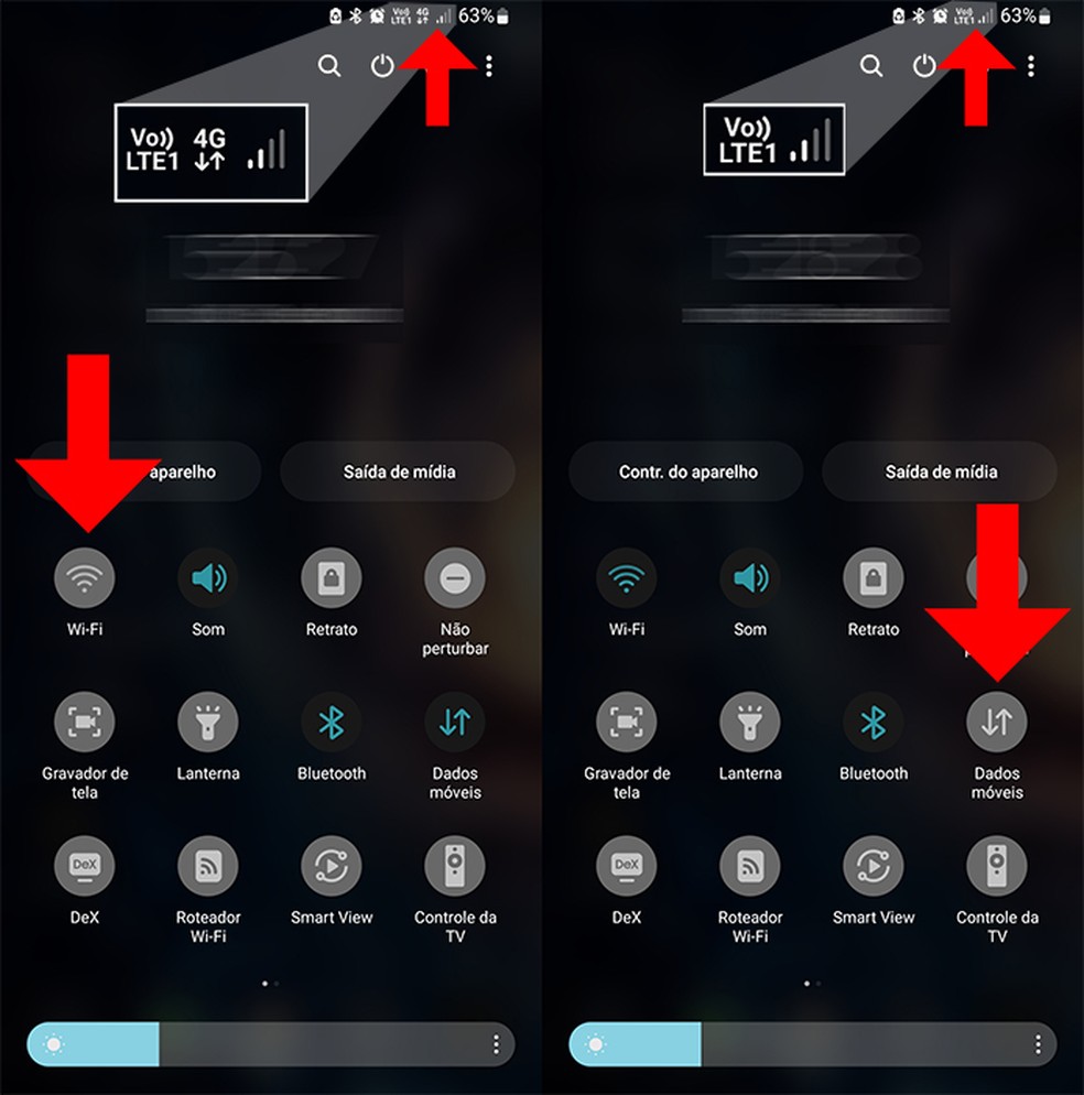 Como mudar a rede do smartphone entre Wi-Fi e 4G/5G — Foto: Reprodução/Willian Rodrigues