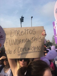 Manifestação em São Paulo (Foto Marie Claire)