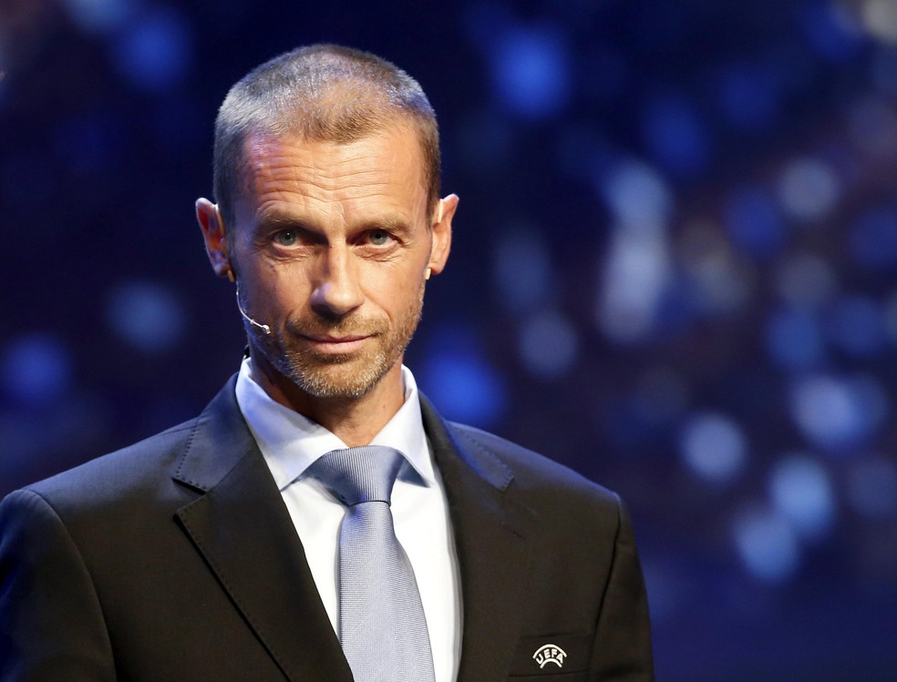 Aleksander Ceferin nega desejo de ser presidente da Fifa — Foto: EFE/Sebastien Nogier