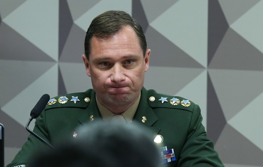 Depoimento para CPMI do golpe do tenente-coronel Mauro C&eacute;sar Barbosa Cid, ex-ajudante-de-ordens do ent&atilde;o presidente Jair Bolsonaro.