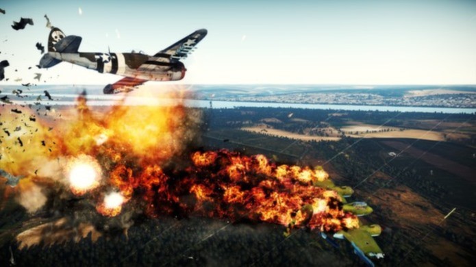 Simulador de guerra completo, War Thunder possui mais de 350 avi?es (Foto: Divulga??o)