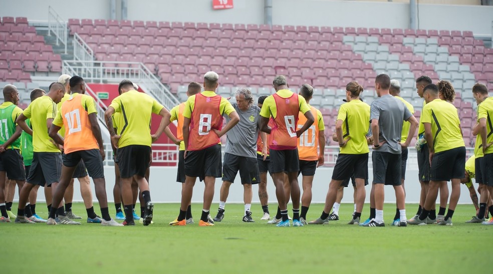 Jogadores do Flamengo terão salários reduzidos em maio e junho — Foto: Alexandre Vidal/Flamengo