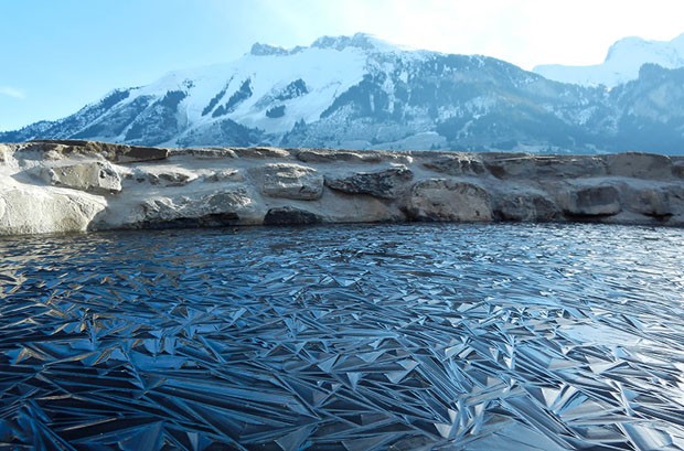 Lago congelado (Foto: /Reprodul)