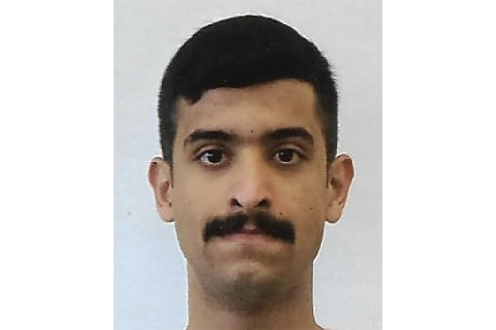 Foto divulgada pelo FBI de Mohammed Alshamrani, o saudita que abriu fogo na base naval de Pensacola, na Flórida, nos EUA, nesta sexta (6) — Foto: FBI via AFP