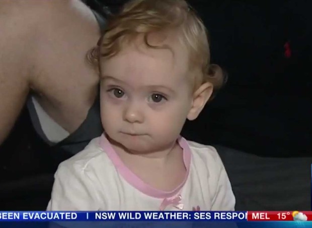 Giana, de 1 ano: salva pela ajuda de Siri (Foto: Channel 7)