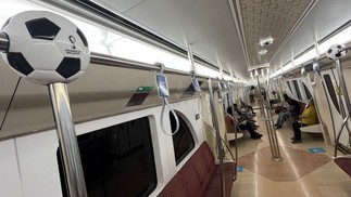 Moderno, metrô será uma dos principais meios de transporte durante no Catar — Foto: Giuseppe CACACE / AFP