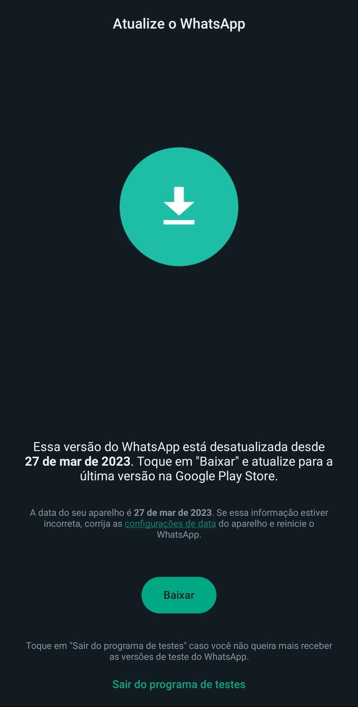 WhatsApp Beta users reported instability on Monday |  technology