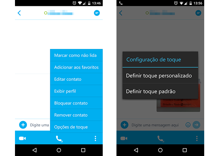 Skype agora permite personalizar toque de cada contato (Foto: Reprodução/Paulo Alves)