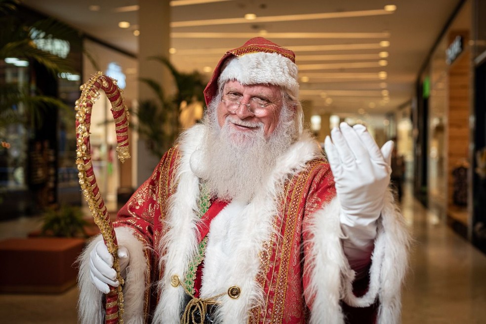 Papai Noel do Jk Shopping — Foto: Jk Shopping/Divulgação