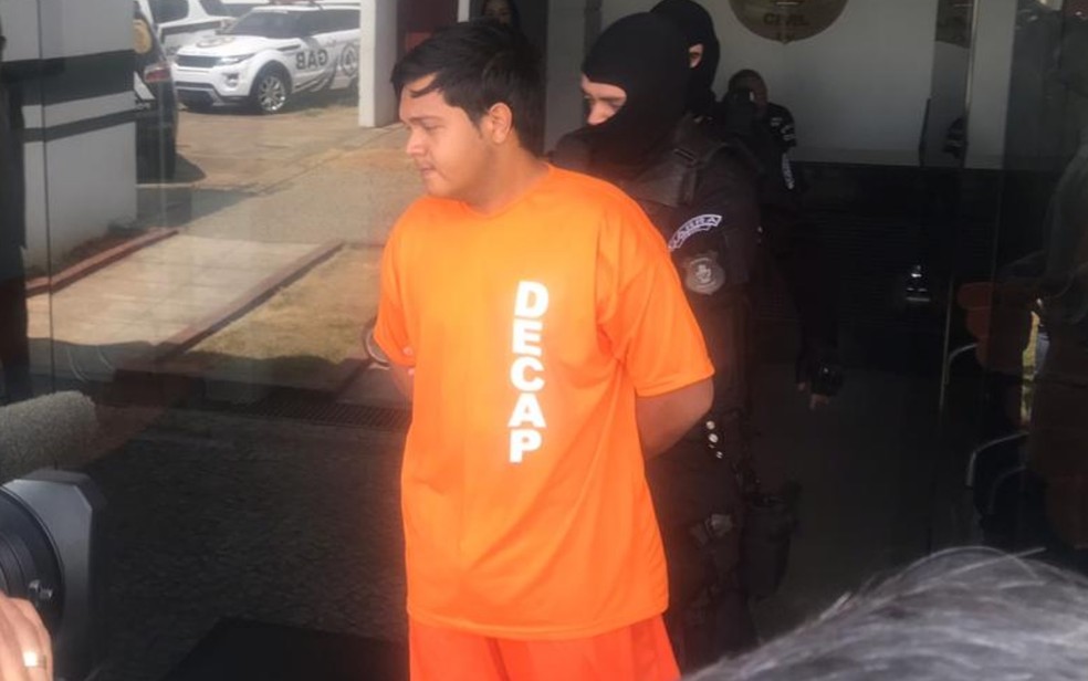Lucas Alves da Silva, de 24 anos, suspeito de matar empres&aacute;rio &mdash; Foto: Vitor Santana/G1