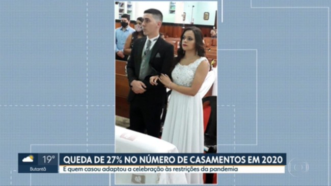 Registros civis de casamentos diminuíram 27% no estado de São Paulo entre 2019 e 2020