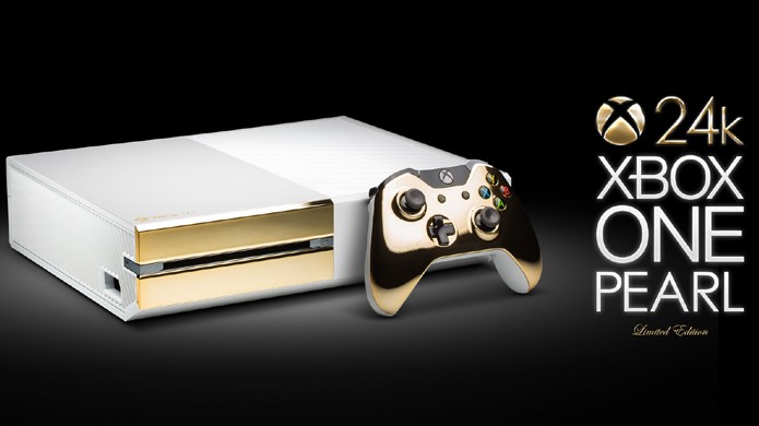 Edição luxuosa do Xbox One em pérola e ouro custa mais de R$ 3,5 mil (Foto: Reprodução/Colorware)