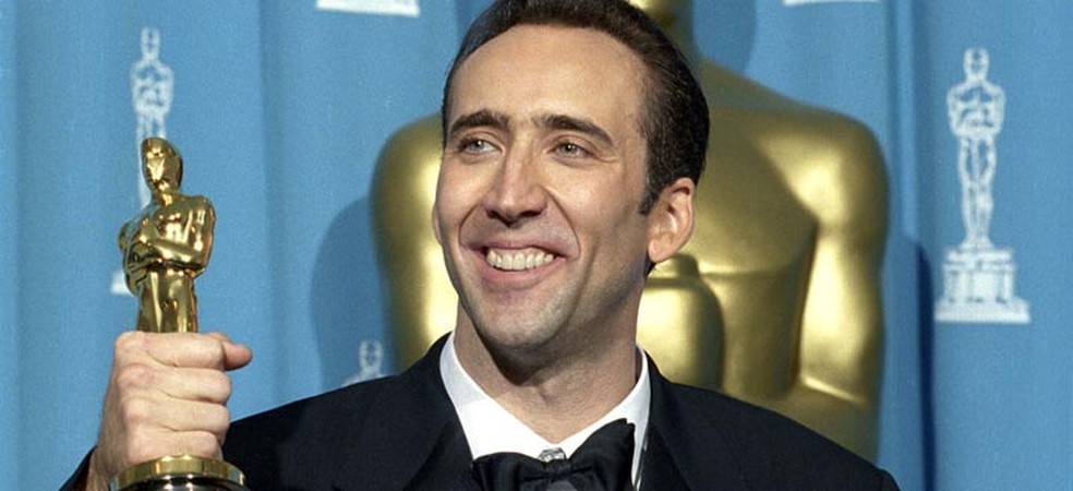 Nicolas Cage conquista o Oscar — Foto: IMDb/Reprodução