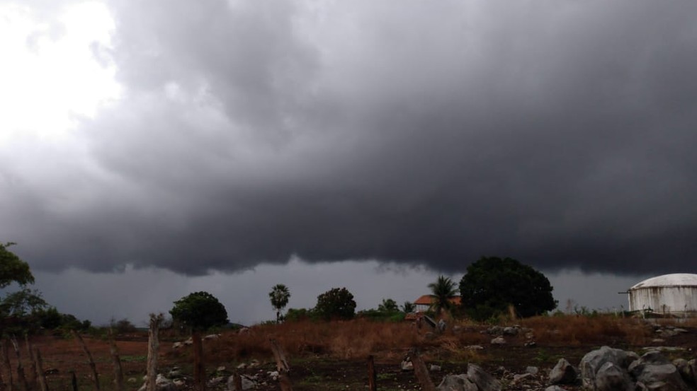 Chuva em Graja, na Região Norte do Estado — Foto: José Roberto Frota/Arquivo Pessoal