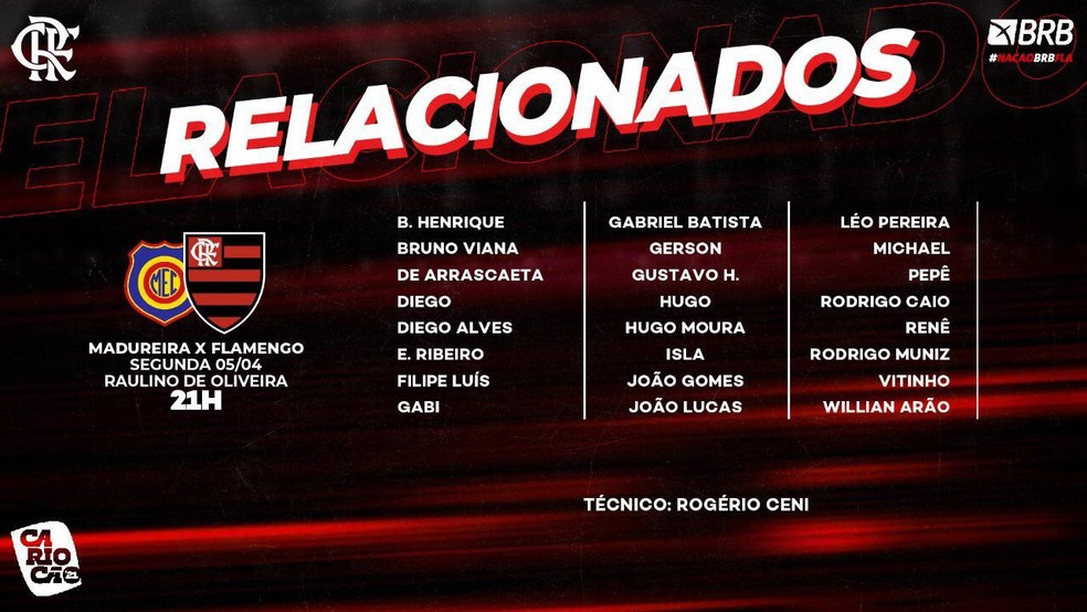 Relacionados Flamengo Madureira &mdash; Foto: Reprodu&ccedil;&atilde;o
