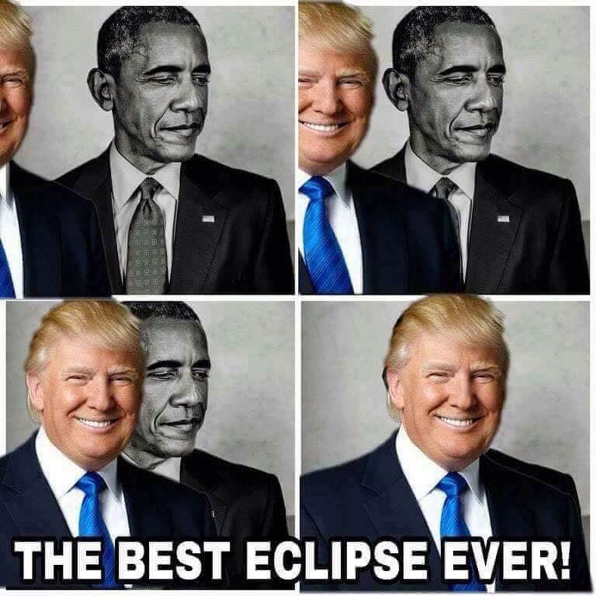 Trump Compartilha Meme Em Que Ele Aparece Eclipsando Obama Mundo G1