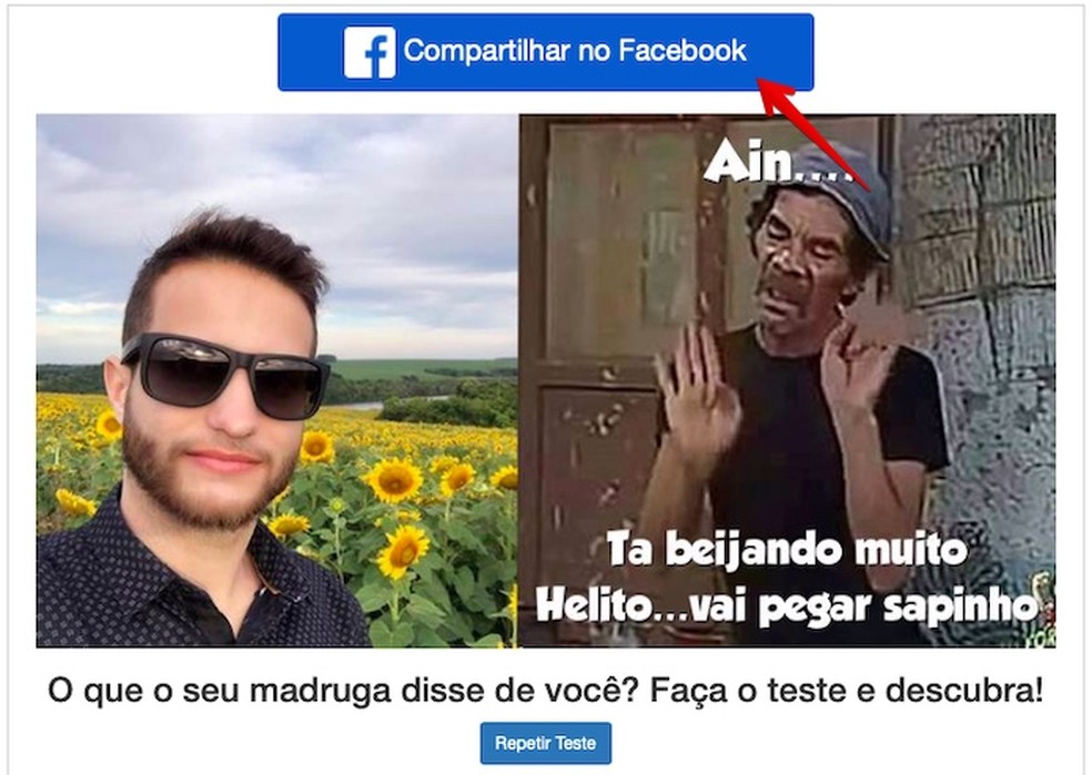 Como Fazer O Teste Do Seu Madruga No Facebook Redes Sociais Techtudo