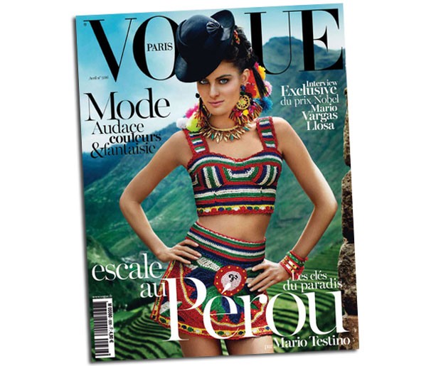 Isabeli Fontana na capa da Vogue francesa de abril (Foto: Divulgação )