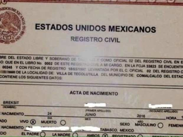 Mexicana foi registrada como &#39;Breksit&#39; após referendo no Reino Unido (Foto: Reprodução Twitter)