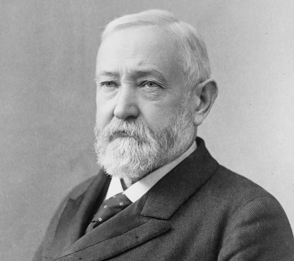 Benjamin Harrison, presidente dos EUA entre 1889 e 1893 — Foto: Pach Brothers/Library of Congress/Prints and Photographs Division