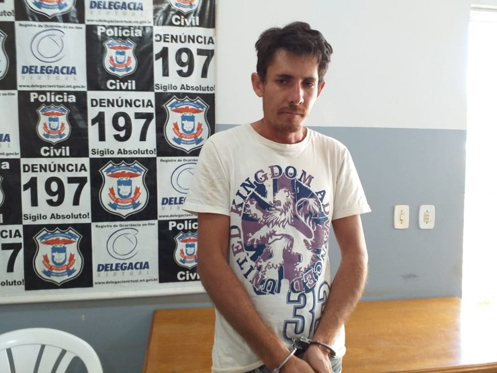 Edmar Borges, de 33 anos, confessou ter matado a vÃ­tima. â Foto: PolÃ­cia Civil