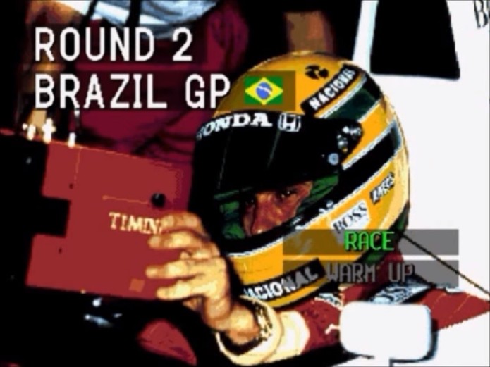 O desenvolvimento do game teve a supervisão de Ayrton Senna (Reprodução/YouTube)