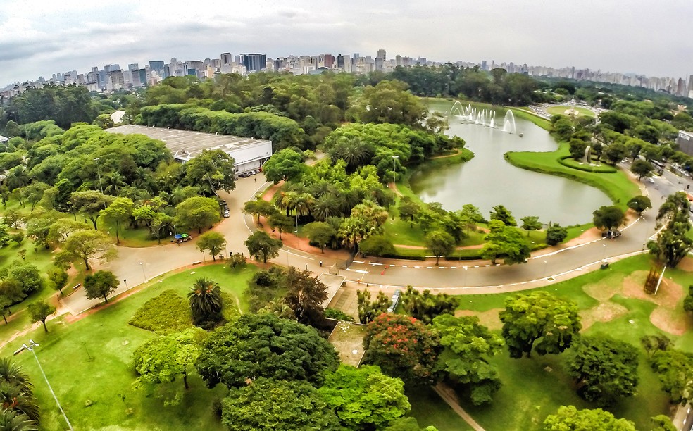 Vista aérea do Parque do Ibirapuera, em São Paulo — Foto: Rafael Neddermeyer/Fotos Públicas
