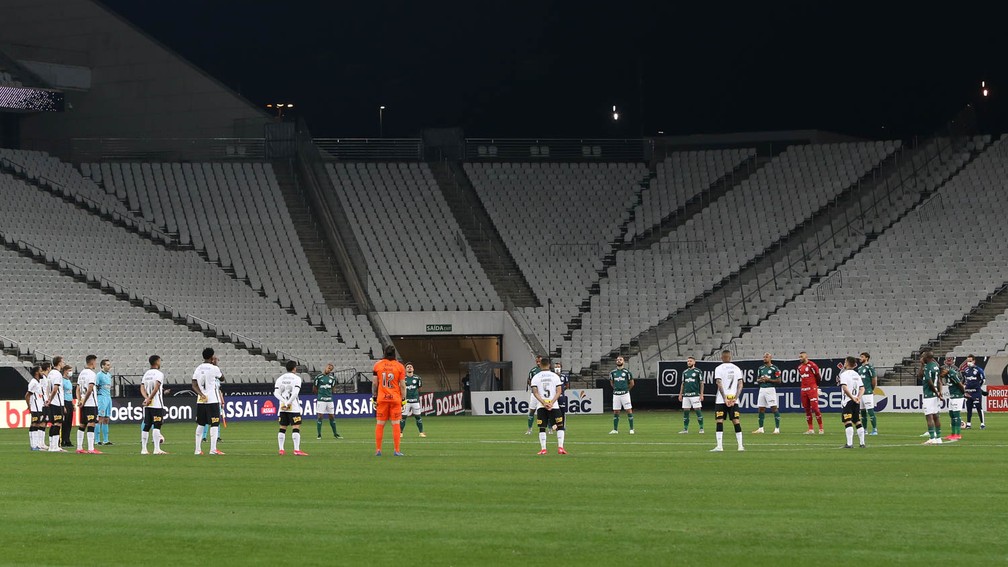 Derbi Do Luto Silencio Escuridao E Cuidados Marcam Um Novo Corinthians X Palmeiras Futebol Ge