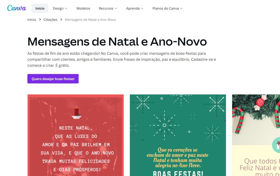 Mensagens de Natal e Ano Novo 2023: veja 5 sites com frases e textos | Natal  | TechTudo