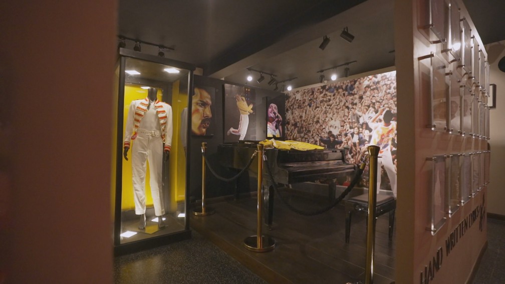 Museu em homenagem a Freddie Mercury — Foto: Globo Repórter/ Reprodução