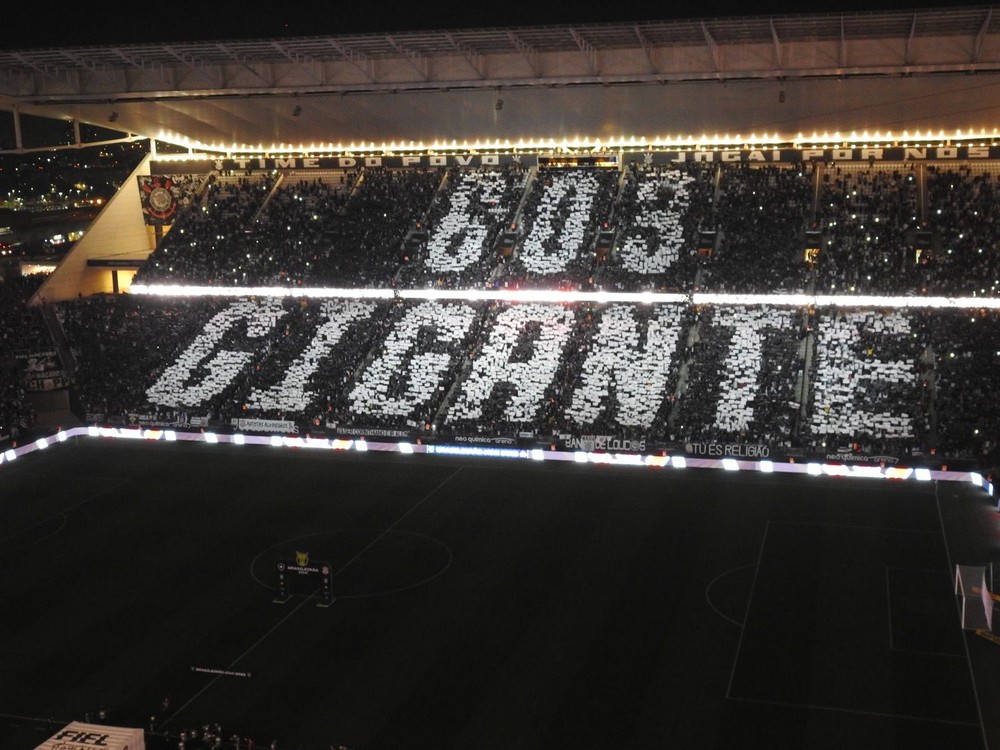 Já viu o mosaico que a Fiel Torcida preparou para o gigante Cássio?