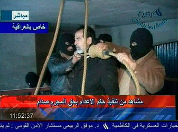 Saddam Hussein foi condenado à morte e enforcado (Foto: Reprodução)