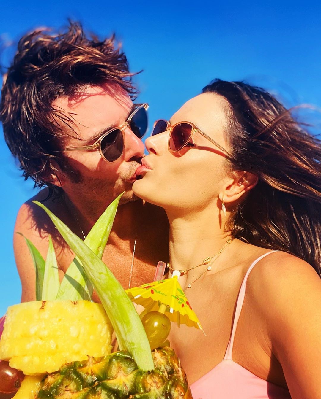 Alessandra Ambrosio e o namorado italiano (Foto: Reprodução/Instagram)