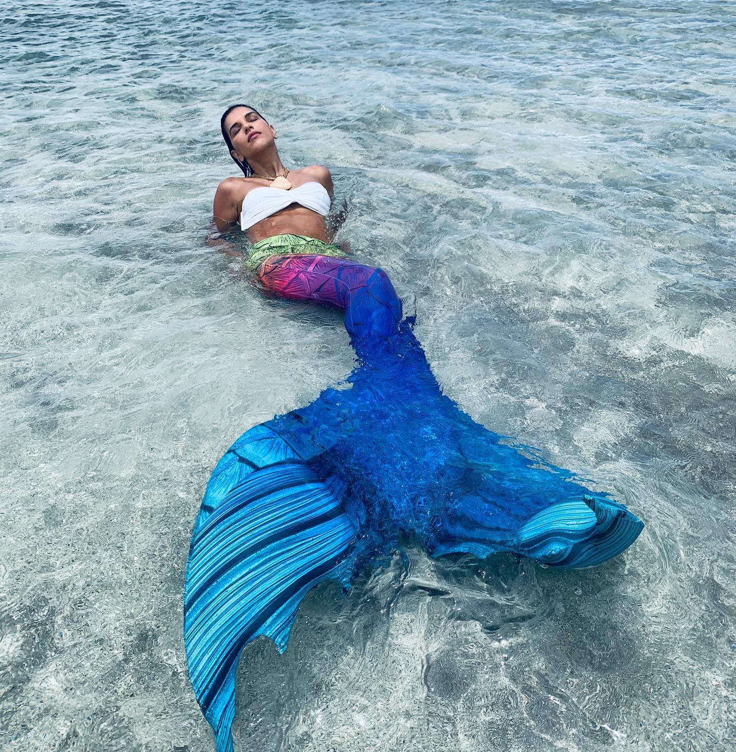 Mariana Rios surge vestida de sereia e seguidores brincam: ‘Sereia do mar’ (Foto: Reprodução/Instagram)