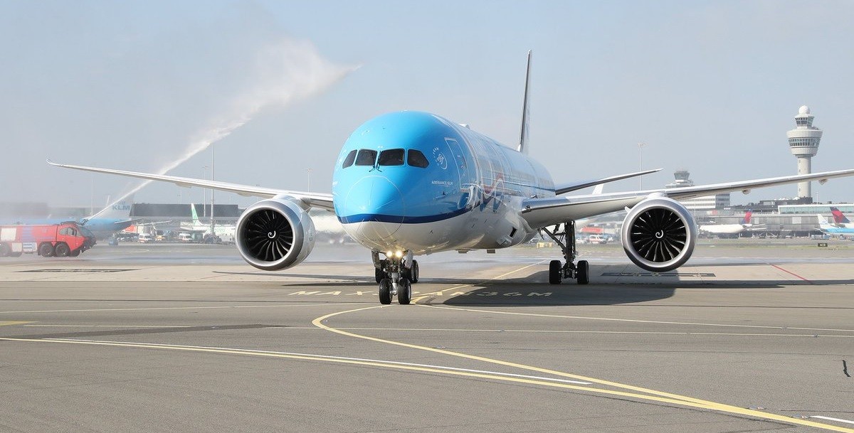 Avião da KLM (Foto: Paul Hiddehof/Reprodução Twitter)